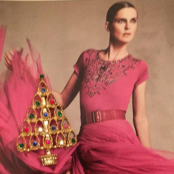 Beautiful vintage gold Christmas brooch - Picture 3 of 5